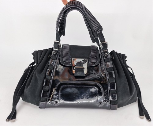 Borsa versace suede flap tote - suede,