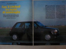 # ARTICOLO : PROVE SU STRADA RENAULT 5 LIMITED  - 1988 VEDI ALTRI
