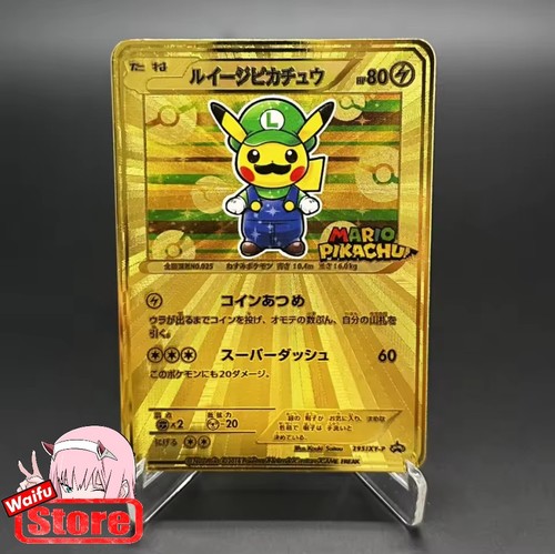 Pokemon card luigi - luigi, pikachu