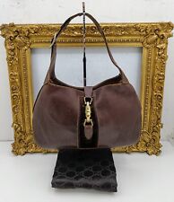 GUCCI BORSA JACKIE 1961 Pelle Marrone Misura Media Vintage