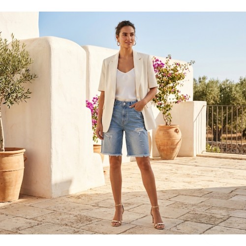 Zara z1975 bermuda - bermuda, jeans