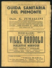 GUIDA SANITARIA DEL PIEMONTE  - 1940 -