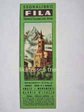 SEGNALIBRO FILA Monumenti d'Italia PINEROLO Chiesa Giotto bookmark *