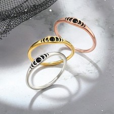 Anello in argento con fasi