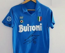 MAGLIA NAPOLI VINTAGE DIEGO MARADONA AUTOGRAFATA FIRMATA RARA