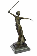 Antico Stile Bronzo Statua