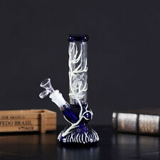 Bong in vetro blu 10" brilla