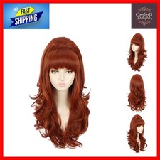 Retro Ginger Curly Bouffant