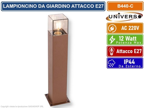 Lampioncino palo giardino - palo, da