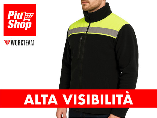Giacca pile alta visibilità - alta,