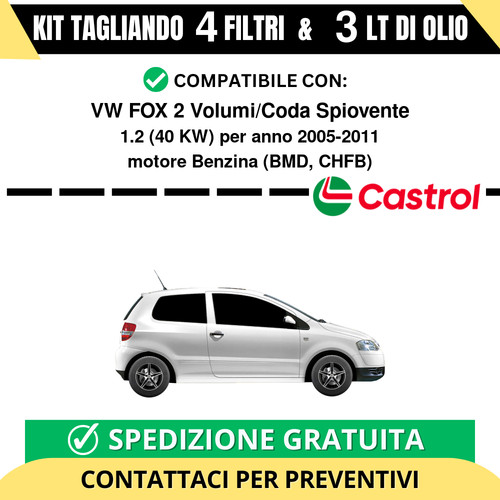 Tagliando per fox 2 - per,