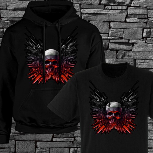 Shirt skull expendable - t-shirt, felpa