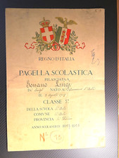 PAGELLA DEL REGNO D'ITALIA