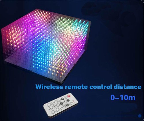Cubo full color 8x8x8 - 3d, rgb