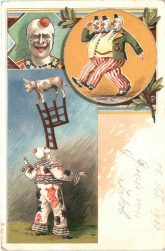 Circo clown litografia - -,
