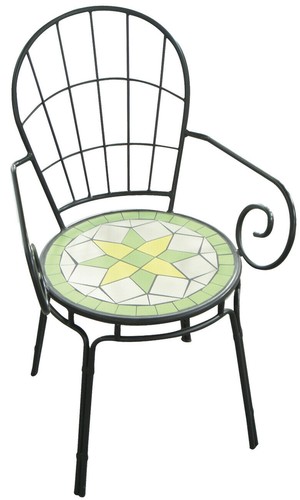 Sedia poltrona con - poltrona, mosaico
