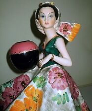 CERAMICA GIOVANNI GIRARDI GRANDE DAMA ANNI 40-50 FIRMATA E NUMERATA.