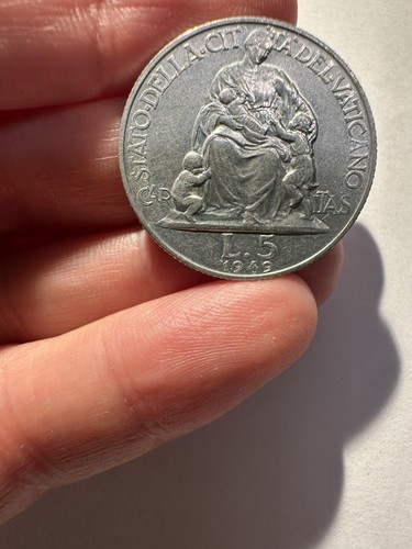Lire 1949 vaticano pio xii - 5,