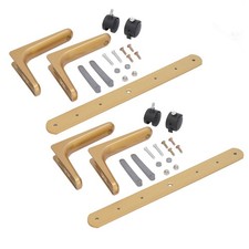Set 2 Divisori Camera Porta Schermo Larghezza Regolabile Mobile Lega Alluminio Scr