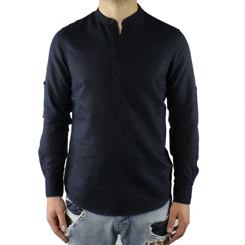Camicia uomo collo coreana - camicia,