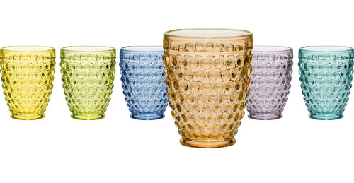 Bicchiere acqua colorati vari - acqua,