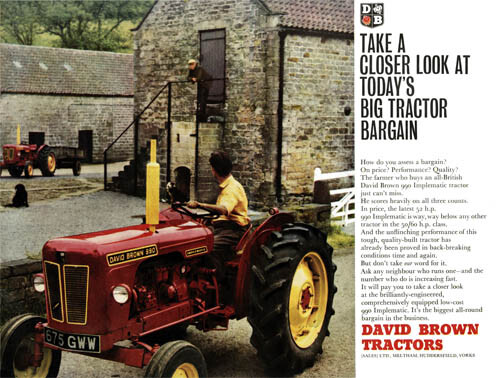 Brochure poster trattore