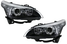 Fari Fanale LED Dayline Angel Eyes per BMW 5er E60 E61 03-07 Lampada LCI Look