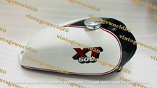 SERBATOIO BENZINA YAMAHA XT 500 TT 500 ACCIAIO VERNICIATO BIANCO E NERO modello 1980 (FIT)