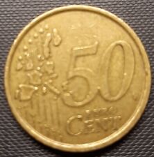 Moneta rara 50 Centesimi di Euro 2001 Spagna rara ( Cervantes)