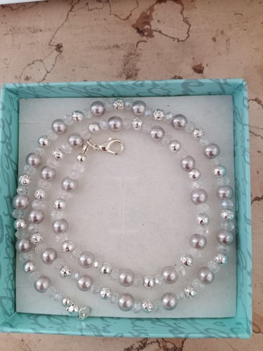 Collana porcellana cristallo - collana,