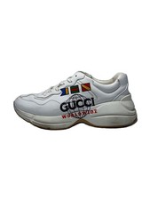 Sneakers Gucci Rhyton World Wide taglio basso US7,5 WHT pelle 599146