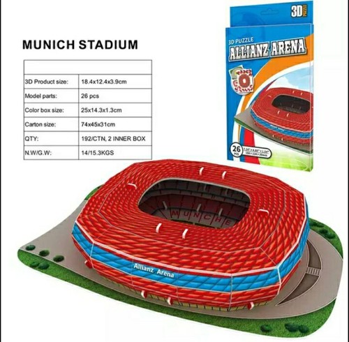 Mini puzzle stadio allianz - 3d,