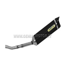 Terminale di Scarico Arrow Street Thunder Alu Nero Yamaha Wr 125 X 2009 > 2016