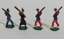 I101542 Set 4 Soldatini semi-piatti - Guerra secessione Americana - h. 3,5 cm