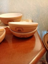 Set 6 ciotole e ciotola da portata in terracotta "the original potter albisola