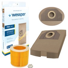 5x sacchetti per aspirapolvere