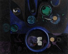 WLADIMIRO TULLI 1975  Tecnica mista e applicazione su tavola 38x48 cm