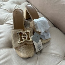 Mules donna con tacco marrone