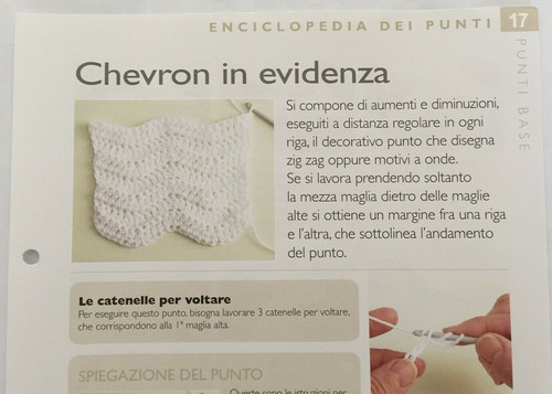 Scheda tecnica punti uncinetto - tecnica,