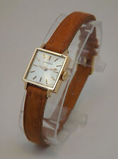 LONGINES OROLOGIO QUADRATO ORO ROSA 18 Kt  GOLD WRIST VINTAGE ANNI '50