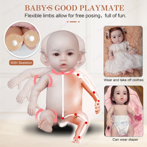 Bambola anzi in - 18,5", silicone