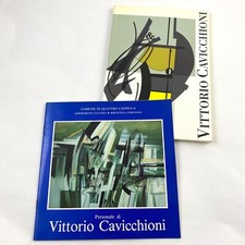 2 cataloghi VITTORIO CAVICCHIONI: Reggio Emilia 1996, Quattro Castella 1991