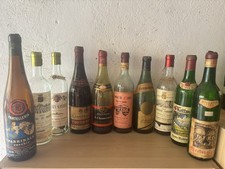 lotto 10 bottiglie di vino vuote vintage