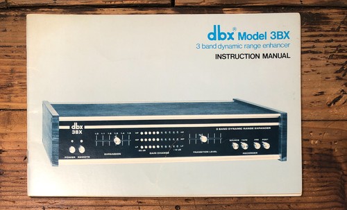 Dbx model 3bx range - dbx,