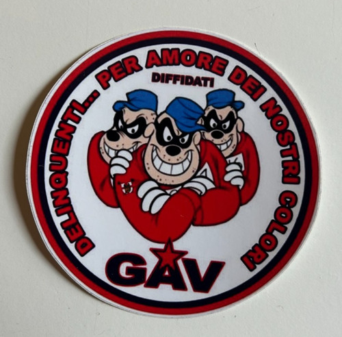 Adesivo ultras gav genoa - adesivo,
