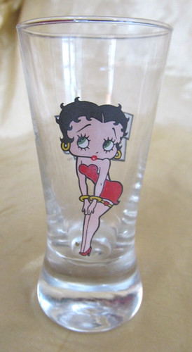 Betty boop shot glass flared - boop,