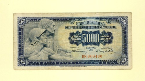 Yugoslavia 5000 dinara 1955 - dinara,