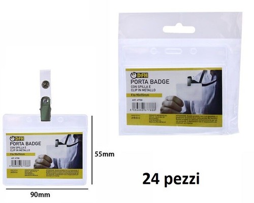 Set pezzi portabadge - pezzi,