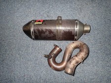 HONDA CBR1000RR AKRAPOVIC TERMINALE CAN & TUBO COLLEGAMENTO 2008 2011