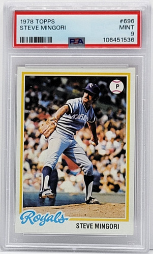 1978 topps 696 steve mingori - steve,